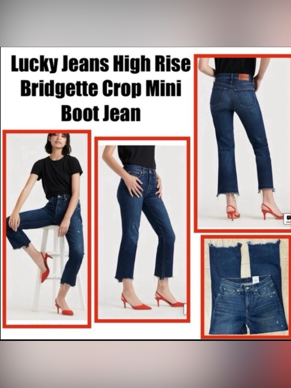 Lucky Jeans Crop Mini Boot Jean